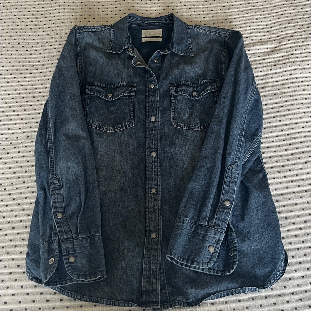 J. Crew Blue Chambray Shirt